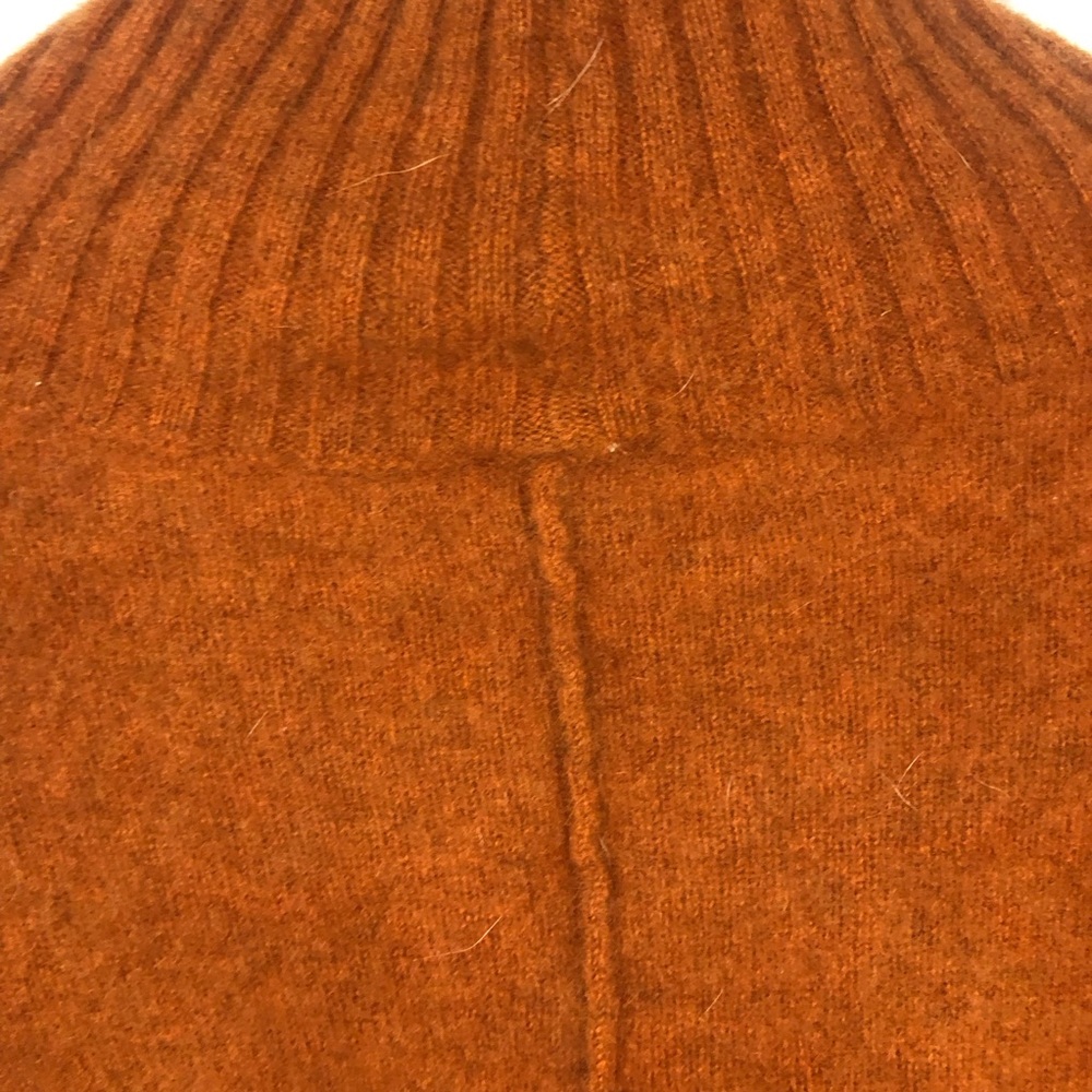 Free People Brown Cowl Neck Cropped Cashmere Sweater - Picture 3 of 11